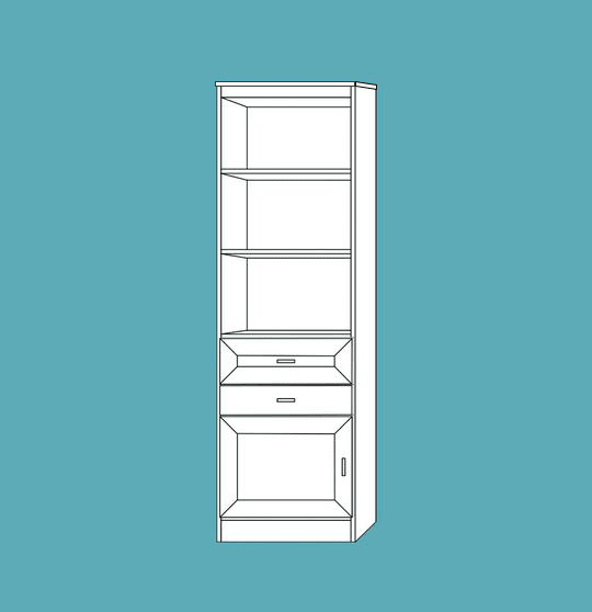 Horizontal Melamine HC306 - Meridian Closets