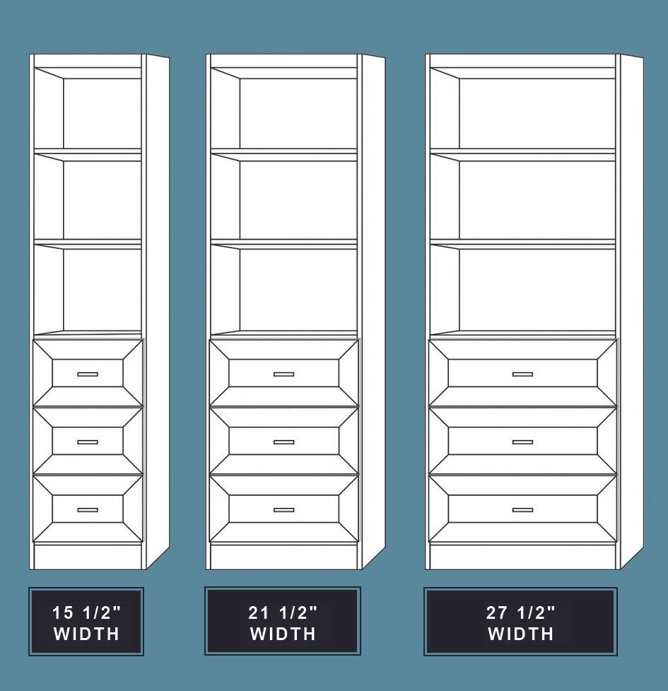 Vertical Melamine VC204 - Meridian Closets