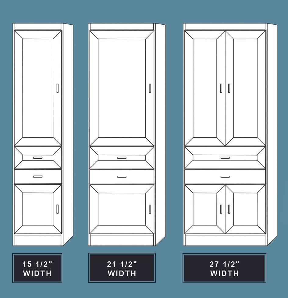 Vertical Melamine VC207 - Meridian Closets
