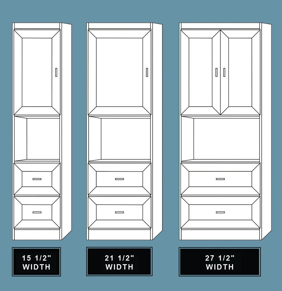 Vertical Melamine VC209 - Meridian Closets