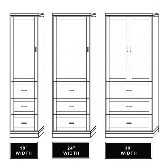 Vertical Wood VC205 - Meridian Closets