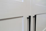 VERTICAL OAK QUEEN PLANK FACE MURPHY BED DISCOUNTED PAINTED WHITE 