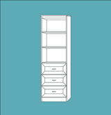Horizontal Melamine HC304 - Meridian Closets