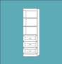 Horizontal Melamine HC304 - Meridian Closets