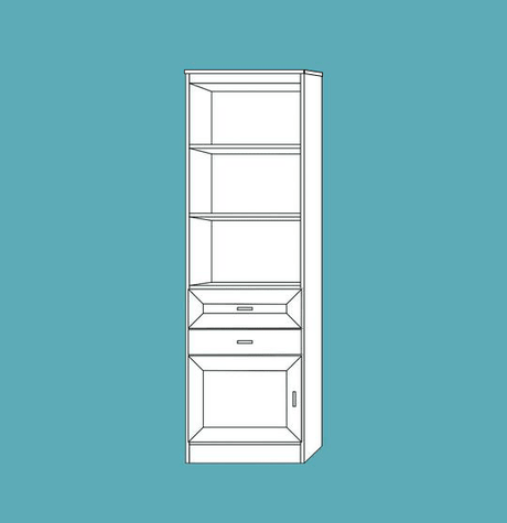 Horizontal Melamine HC306 - Meridian Closets