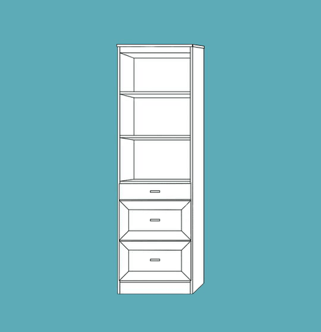 Horizontal Melamine HC311 - Meridian Closets