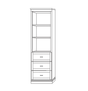 Horizontal Wood HC304 - Meridian Closets