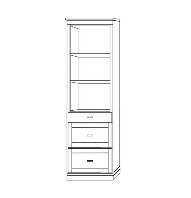 Horizontal Wood HC311 - Meridian Closets