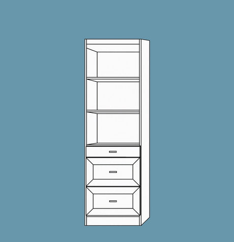 Vertical Melamine VC211 - Meridian Closets