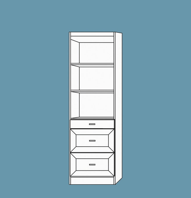 Vertical Melamine VC211 - Meridian Closets