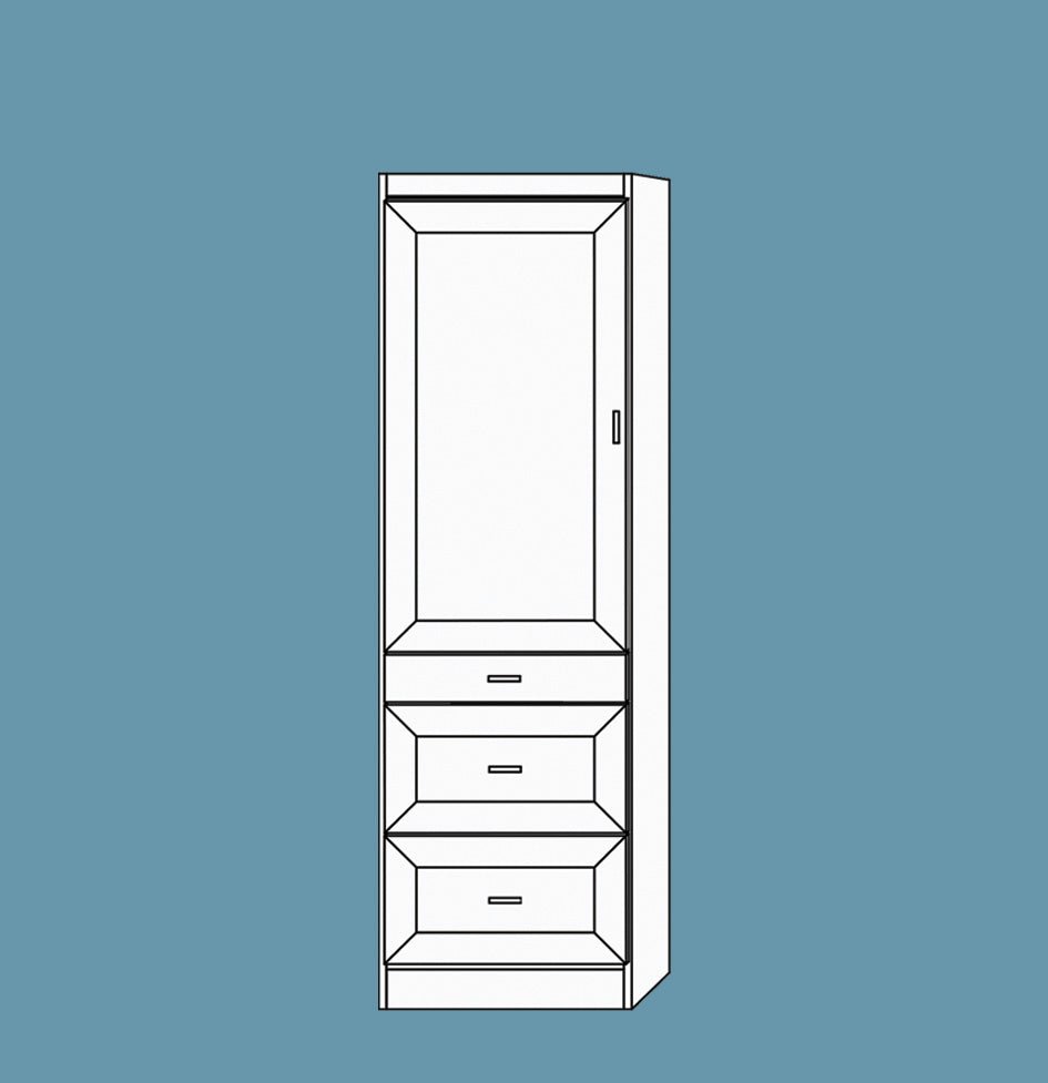 Vertical Melamine VC212 - Meridian Closets