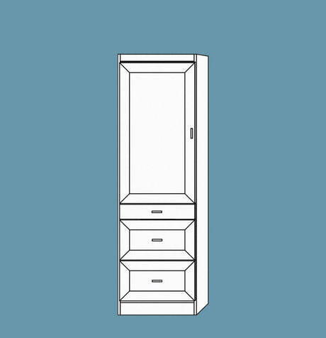 Vertical Melamine VC212 - Meridian Closets