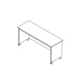 Wood Rolling Desk - RD100 - Meridian Closets