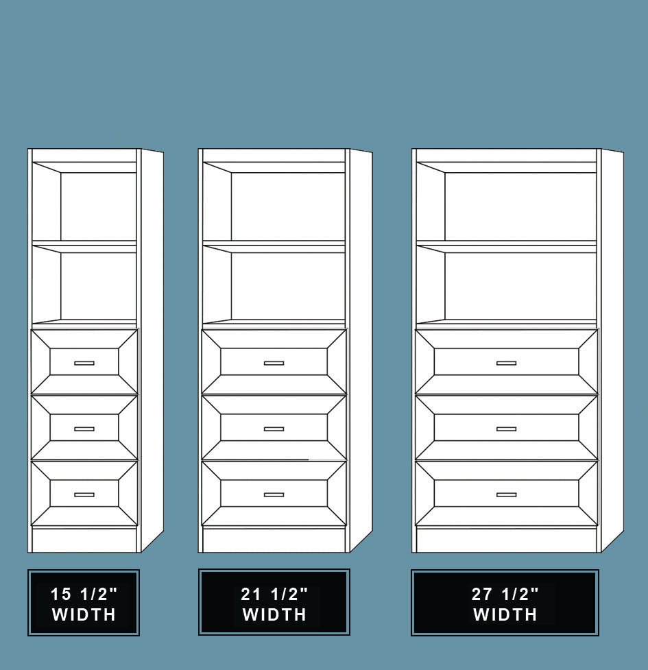 Horizontal Melamine HC204 - Meridian Closets