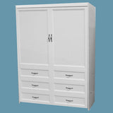 Vertical Melamine Dresser Cabinet Face - MELV108 - Meridian Closets