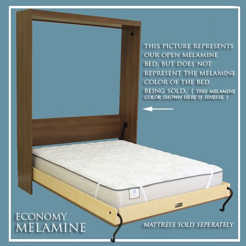 Vertical Melamine Flat Face - MELV100 - Meridian Closets