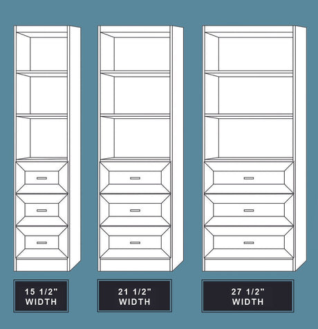 Vertical Melamine VC204 - Meridian Closets