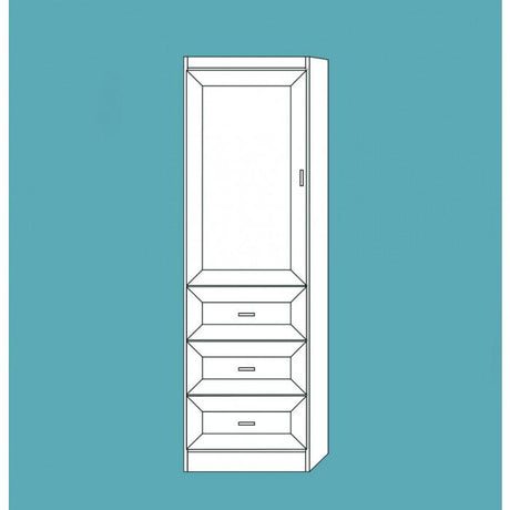 Vertical Melamine VC205 - Meridian Closets