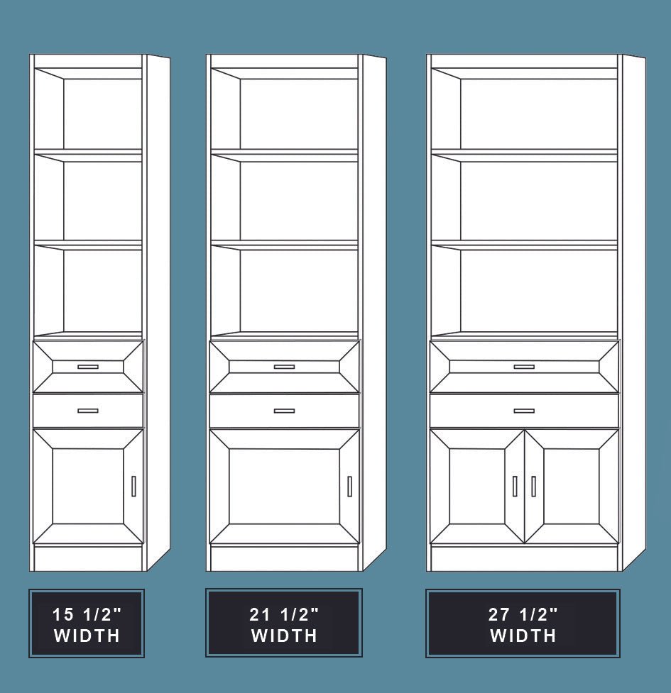 Vertical Melamine VC206 - Meridian Closets