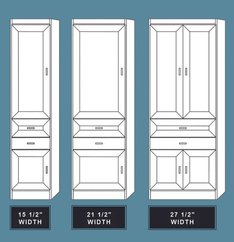 Vertical Melamine VC207 - Meridian Closets
