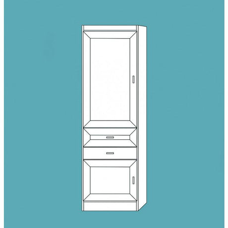 Vertical Melamine VC207 - Meridian Closets