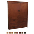 Vertical Wood Dresser Cabinet Face - V108 - Meridian Closets
