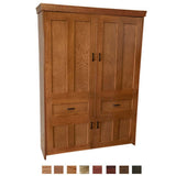 Vertical Wood Mission Face - V106 - Meridian Closets